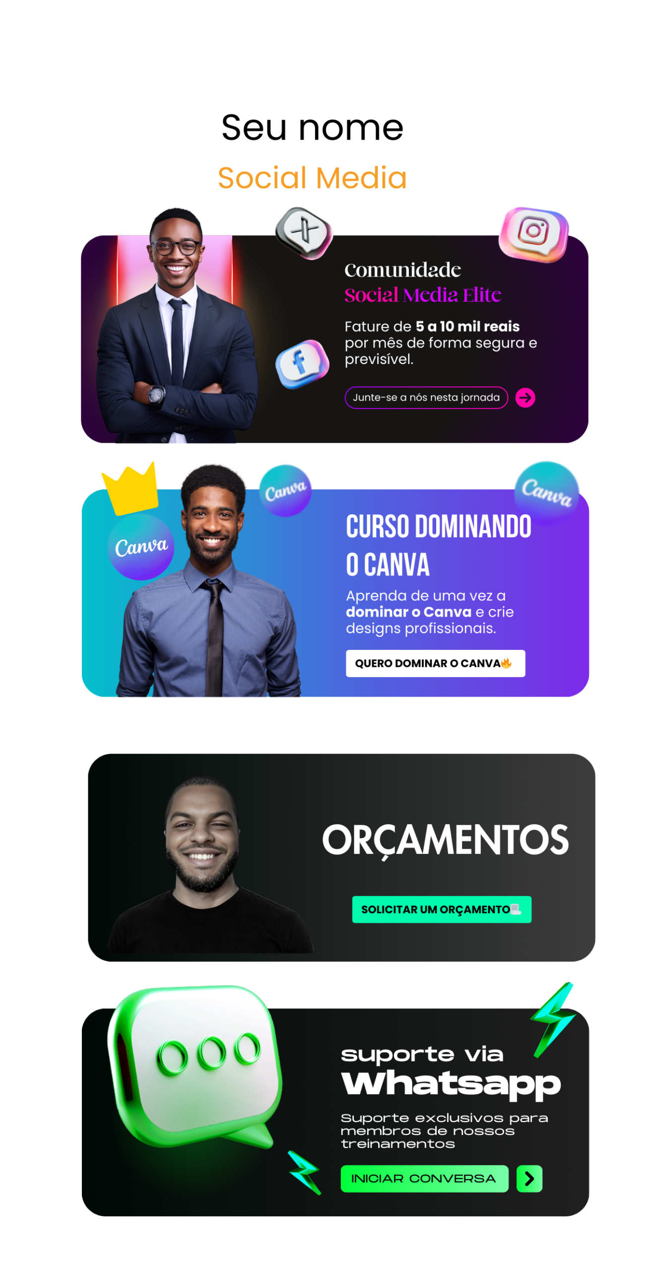 MODELO 4 - Social Media - LINK DA BIO